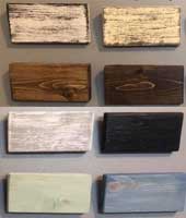 Rustic Hanging Ladder Shelf Finish Options