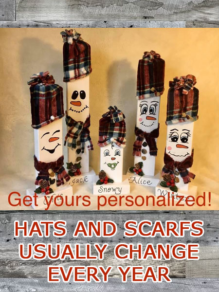 Christmas Snowman Family