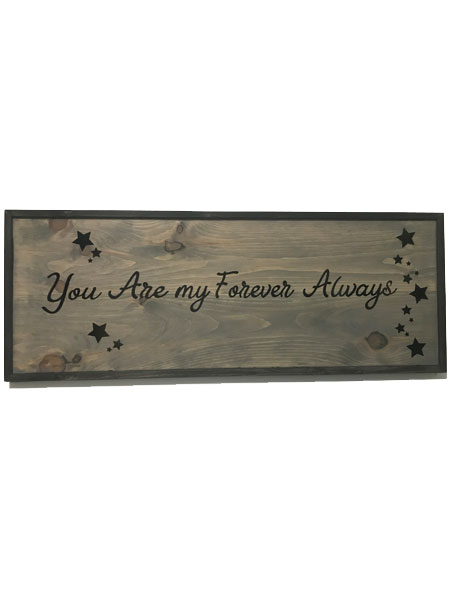 Large Hanging Wooden Wall Quote