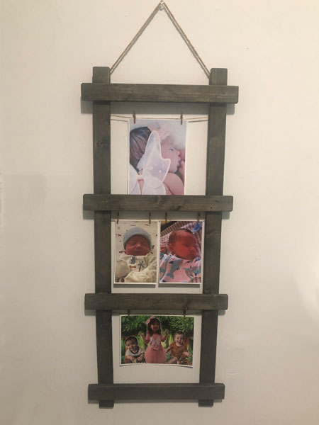 Hanging Photo Ladder