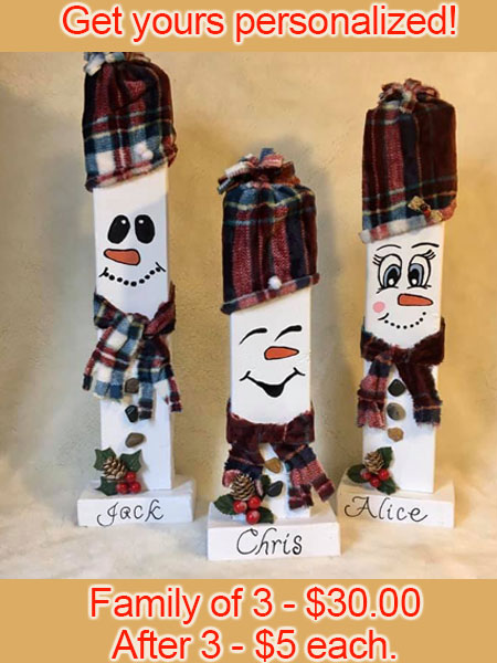 Christmas Snowman Family