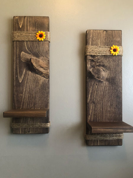 Wooden Farmhouse Scone Shelf Set