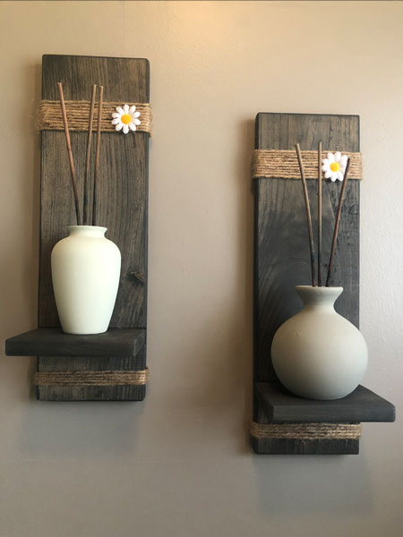 Wooden Farmhouse Scone Shelf Set